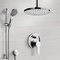 Chrome Shower Set with Rain Ceiling Shower Head and Hand Shower